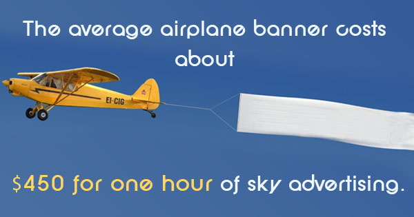 airplane banner cost